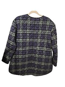 Veronica Beard Oversized Reversible quilted blue barn coat Coat (view 2)