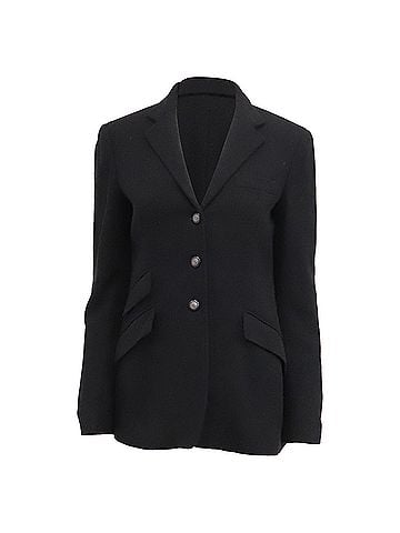 Ralph Lauren Ralph Lauren Single-Breasted Blazer in Black Wool (view 1)