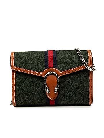 Gucci Wool Web Dionysus Wallet on Chain (view 1)