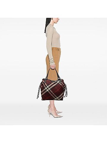 Burberry Supernova Check Nylon Buckleigh Tote (view 2)