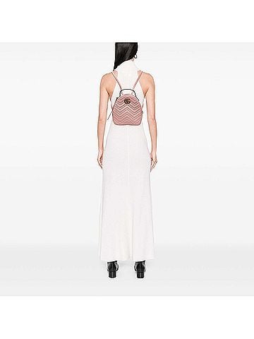 Gucci Small GG Marmont Matelasse Leather Backpack (view 2)