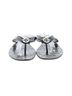 Tory Burch Silver Tory Burch Flip Flops Size 9 - photo 2