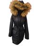 Modern Eternity Black Belted Parka Coat Coat - photo 1