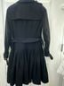 Marc Jacobs 100% Wool Black Silver Trenchcoat Size 4 - photo 4