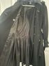 Marc Jacobs 100% Wool Black Silver Trenchcoat Size 4 - photo 8