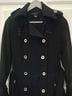 Marc Jacobs 100% Wool Black Silver Trenchcoat Size 4 - photo 5