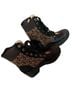 Michael Kors Black Brown Boots Size 8 1/2 - photo 1