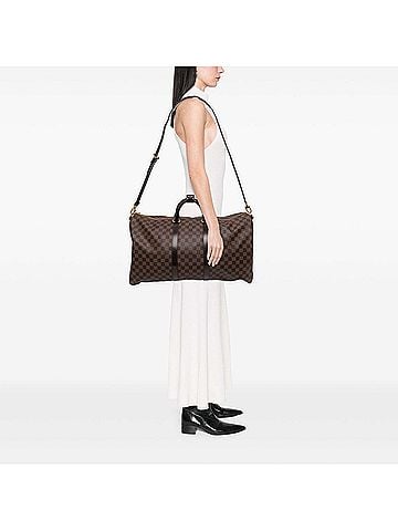 Louis Vuitton Damier Ebene Keepall Bandouliere 55 (view 2)