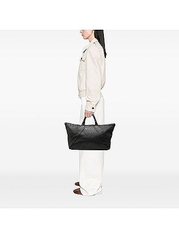 Bottega Veneta Intrecciato Trimmed Cervo Top Zip Travel Bag (view 2)
