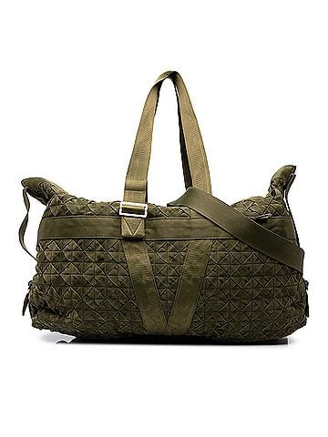 Bottega Veneta Canvas Intrecciato Webbing Cassette Duffle Bag (view 1)