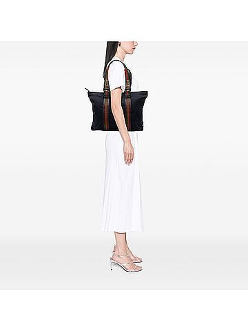 Gucci GG Canvas Web Shopper Tote (view 2)