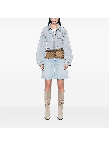 Gucci GG Canvas Web Double Pocket Belt Bag (view 2)