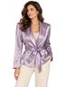 Joseph Ribkoff 97% Polyester 3% Spandex 100% Polyester Purple Blazer Size 10 - photo 1