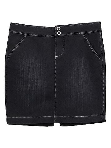 Armani Exchange Armani Exchange Mini Skirt in Black Cotton (view 1)