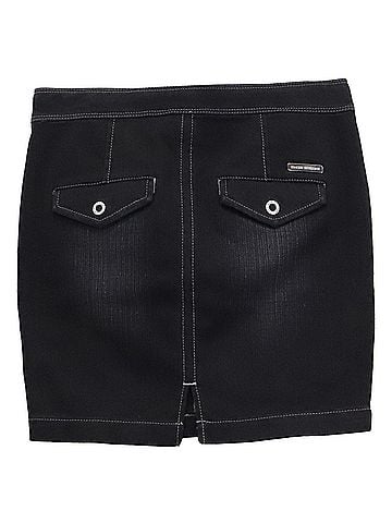 Armani Exchange Armani Exchange Mini Skirt in Black Cotton (view 2)