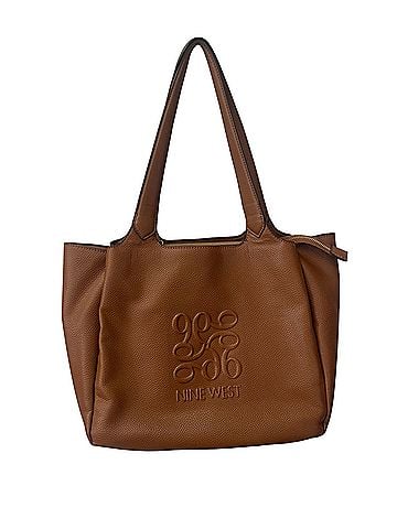 Nine West Emmaline Jet Set Shopper Tote Bag Leather Tote (view 1)