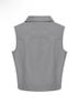 RIVIR Gray Sleeveless Button-Down Shirt Size M - photo 3