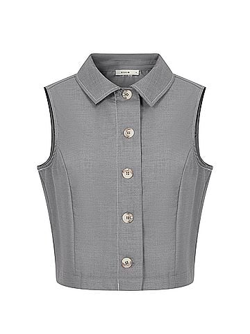 RIVIR Sleeveless Button-Down Shirt (view 1)