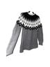 Ann Taylor LOFT Fair Isle Gray Black Pullover Sweater Size L - photo 2
