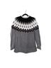 Ann Taylor LOFT Fair Isle Gray Black Pullover Sweater Size L - photo 1