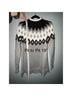Ann Taylor LOFT Fair Isle Gray Black Pullover Sweater Size L - photo 7
