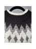 Ann Taylor LOFT Fair Isle Gray Black Pullover Sweater Size L - photo 3