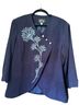 Bob Mackie 97% Polyester 3% Spandex 100% Polyester 96% Polyester 4% Metallic Fiber Purple Jacket Size XL - photo 1