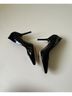 Via Spiga 100% Leather Black Heels Size 10 - photo 3
