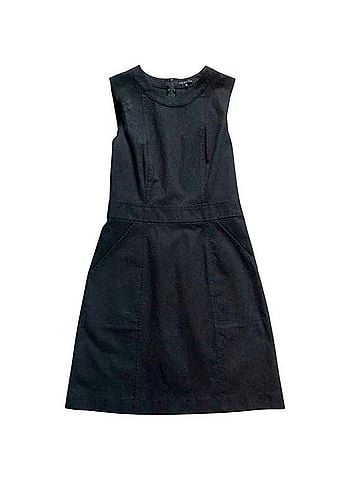 Theory Classic Black Mini Dress with Pockets Casual Dress (view 1)