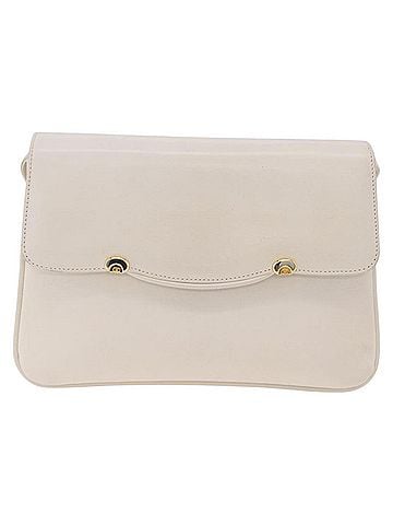 Gucci Shoulder Leather White Leather Shoulder Bag Bag (view 1)
