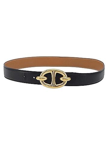 Hermès Chaine D'ancre Belt Leather Gold Leather Belts Accessory (view 1)