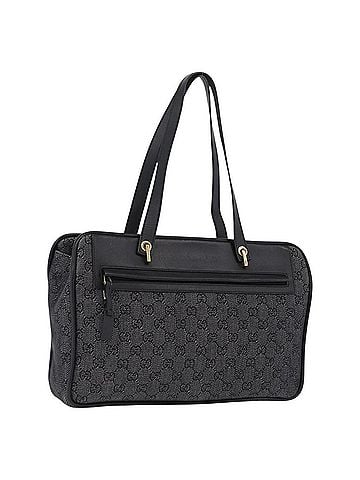 Gucci Gg Canvas Canvas Black Canvas Tote Bag Bag (view 1)