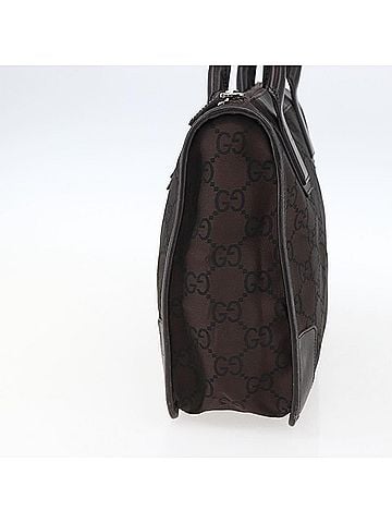 Gucci Gg Canvas Canvas Brown Canvas Tote Bag Bag (view 2)