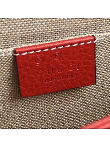 Gucci Interlocking Leather Red Leather Shoulder Bag Bag (view 2)