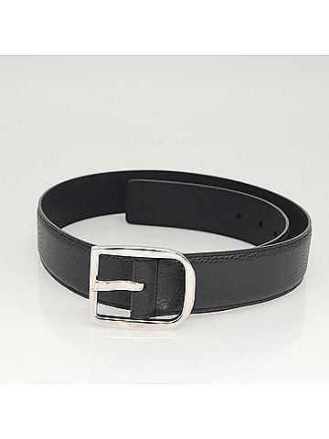 Gucci Buckle Belt Leather Navy Leather Belts Accessory (view 2)