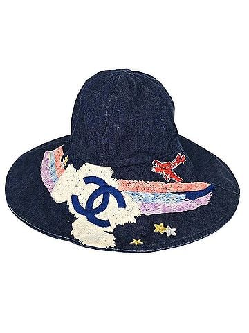 Chanel Denim Mood Bucket Hat Night Flight Embroidery Navy Denim_Jeans Head Accessory Accessory (view 1)