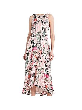 Banana Republic botanical pink floral maxi dress Casual Dress (view 1)
