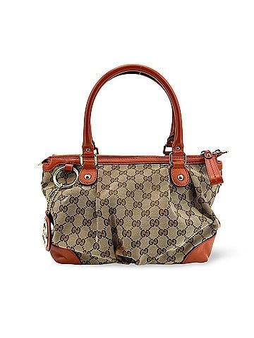 Gucci Sukey Top Handle Satchel Gg Canvas With Leather Brown Canvas Handbag (view 1)