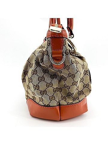 Gucci Sukey Top Handle Satchel Gg Canvas With Leather Brown Canvas Handbag (view 2)
