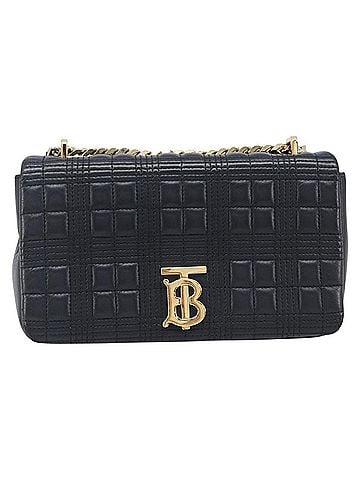 Burberry Lola Wallet On Chain Quilted Leather Black Leather Crossbody Bag Bag (view 1)