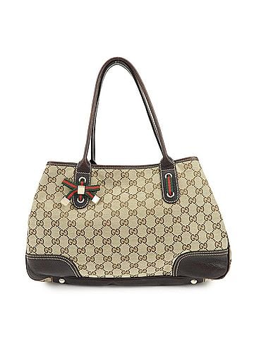 Gucci Princy Gg Canvas Beige Canvas Tote Bag Bag (view 1)