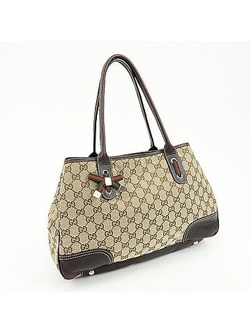 Gucci Princy Gg Canvas Beige Canvas Tote Bag Bag (view 2)