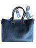 Prune 100% Leather Black Blue Leather Shoulder Bag One size - photo 1