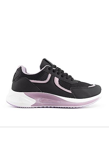 Andrea Women'S Cushioned Sole Comfort Sneakers in Black (view 2)