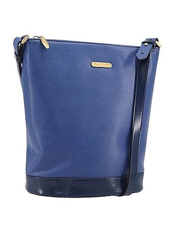 Burberry Shoulder Leather Blue Leather Shoulder Bag Bag (view 1)