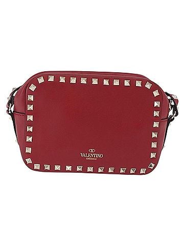 Valentino Garavani Rockstud Camera Leather Red Leather Crossbody Bag Bag (view 1)