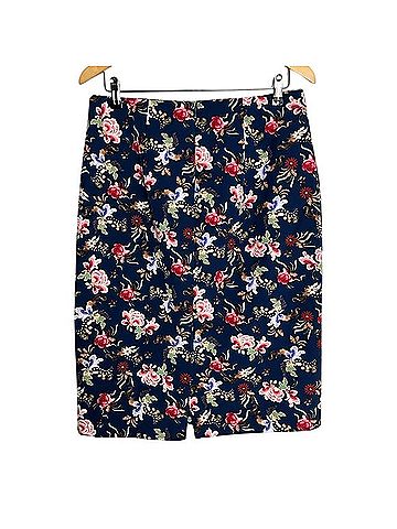 Philosophy Floral Navy Slip Skirt Casual Skirt (view 2)