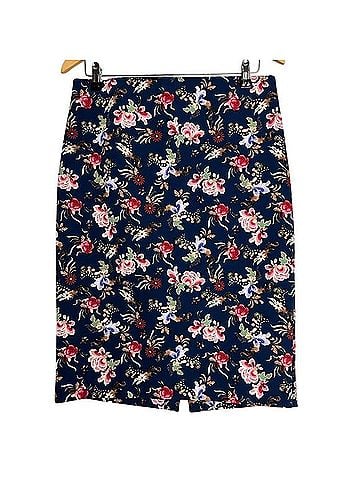 Philosophy Floral Navy Slip Skirt Casual Skirt (view 1)