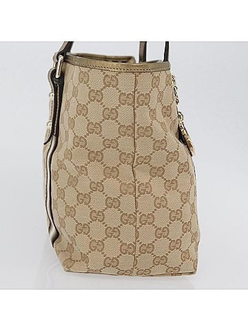 Gucci Jolicoeur Gg Canvas Beige Canvas Tote Bag Bag (view 2)