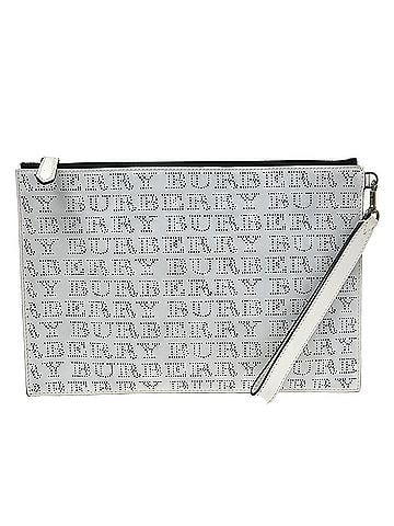Burberry Zip Clutch Leather White Leather Clutche &amp; Pouche Bag (view 1)